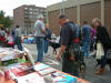 Firefighter checking out our table!